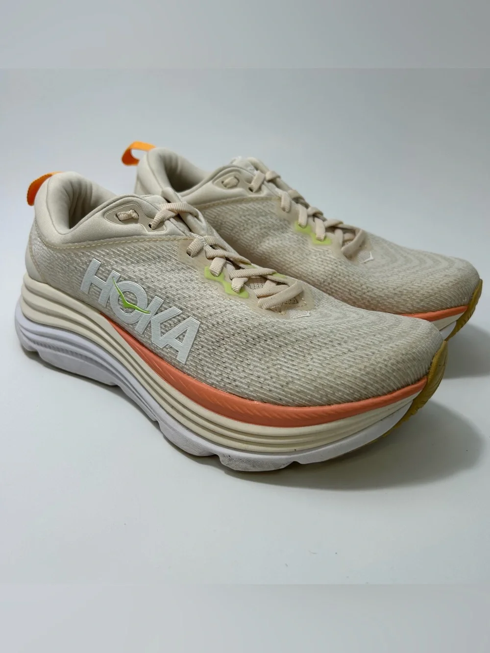 Hoka One One Gaviota 5 Beige Coral Running Shoes 1134235-VLG Women’s Size 7.5 B